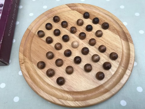 Vintage wooden solitaire board - vintage,
