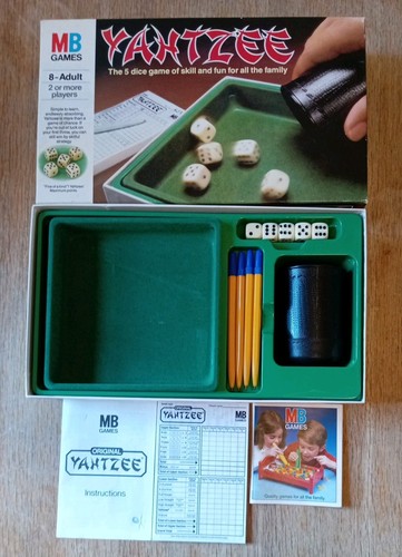 Vintage games yahtzee dice - games,